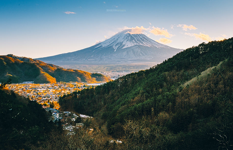 มุมถ่ายรูปภูเขาไฟฟูจิ 富士見橋 展望台