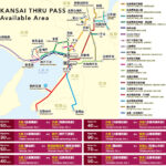 Kansai Thru Pass Area Map